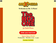Tablet Screenshot of mrxpizza.com